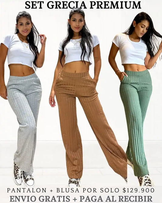 SET GRECIA PREMIUM PANTALON + BLUSA